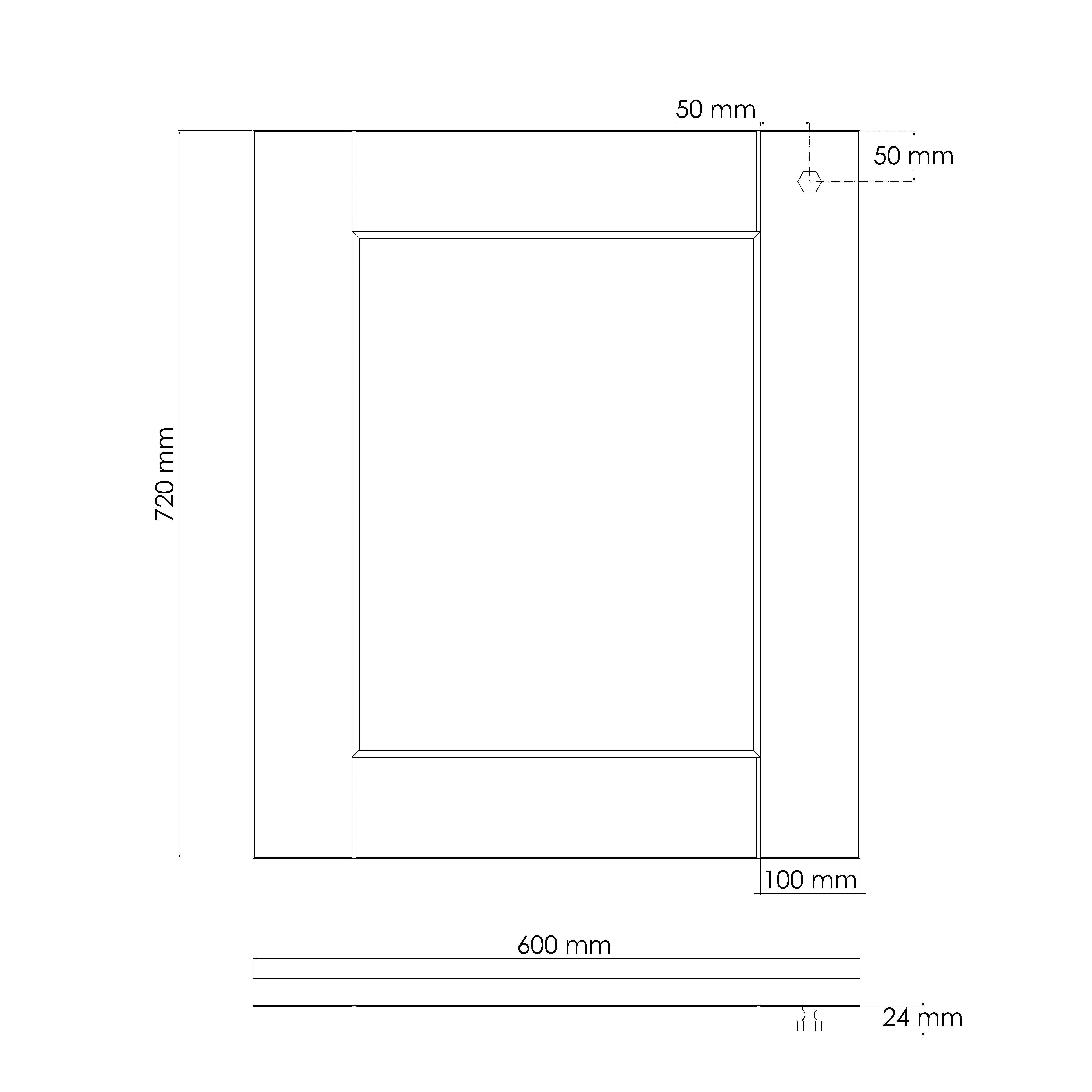 Small Solid Brass Hexagonal Door Knobs in Black