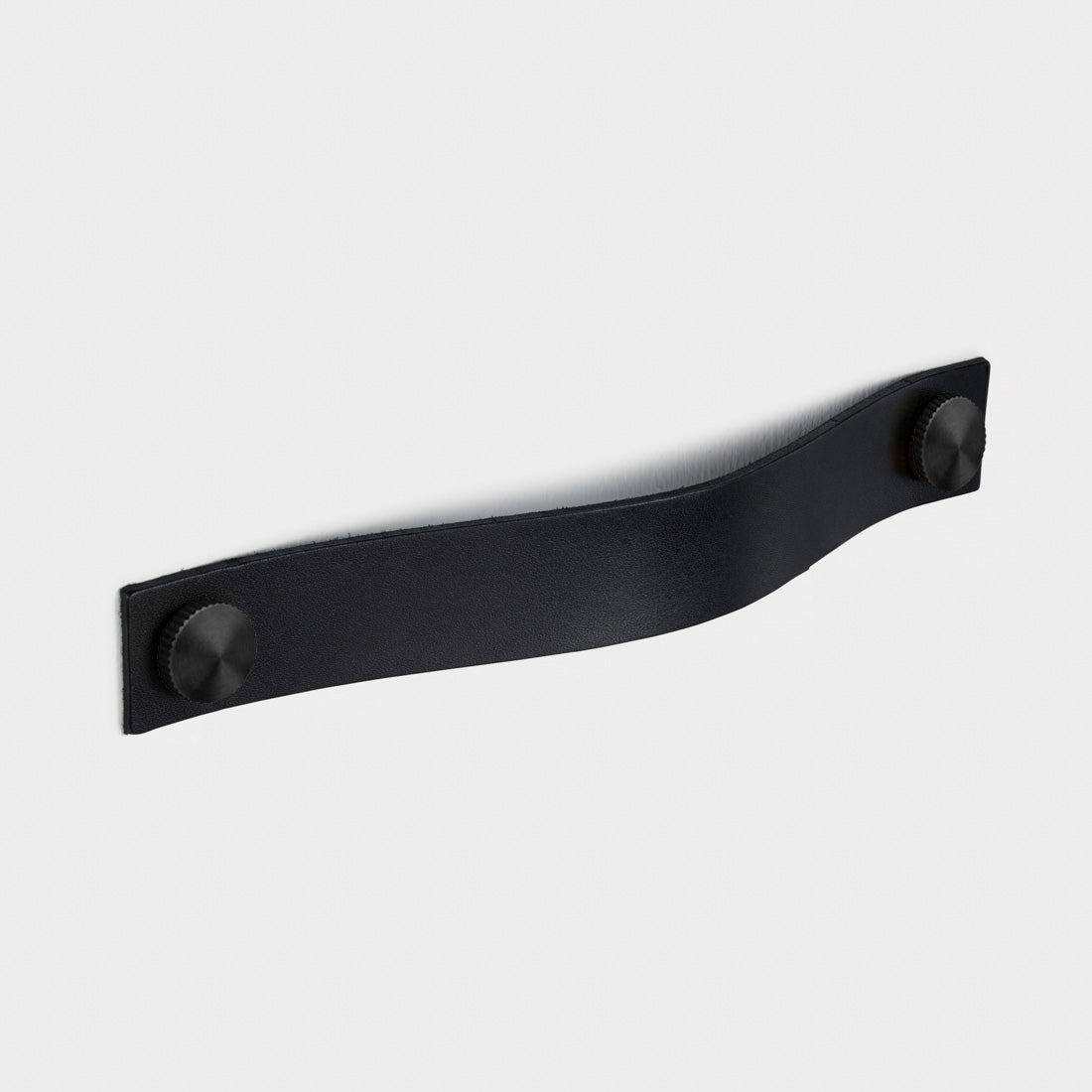 Leather Cabinet Pulls with Brass Studs - 160mm