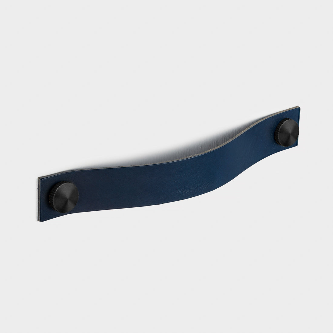 Leather Cabinet Pulls with Brass Studs - 160mm
