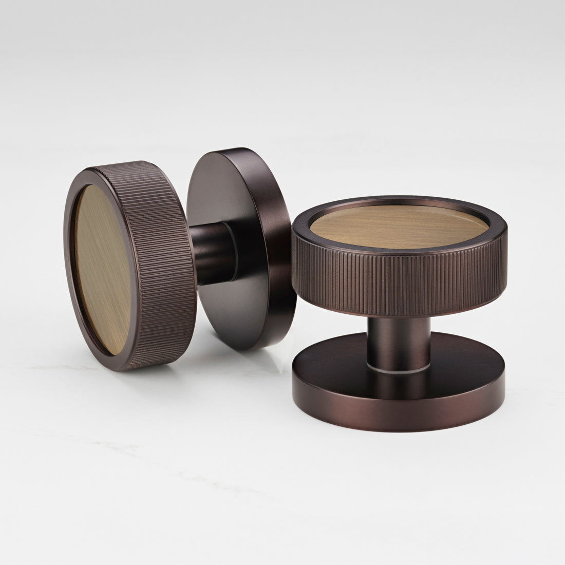 Brass Mortice Door Knobs in Bronze
