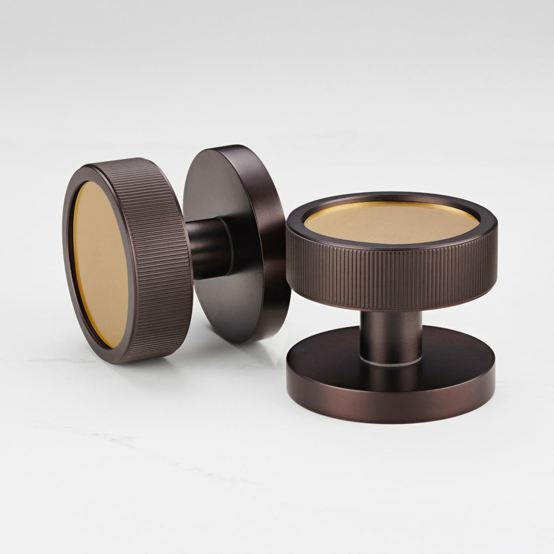 Brass Mortice Door Knobs in Bronze