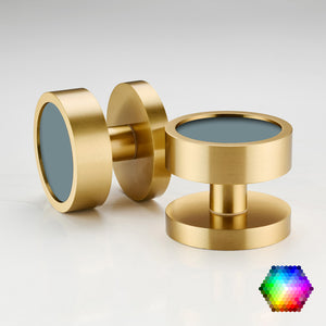 Custom Colour Brass Mortice Door Knobs in Gold