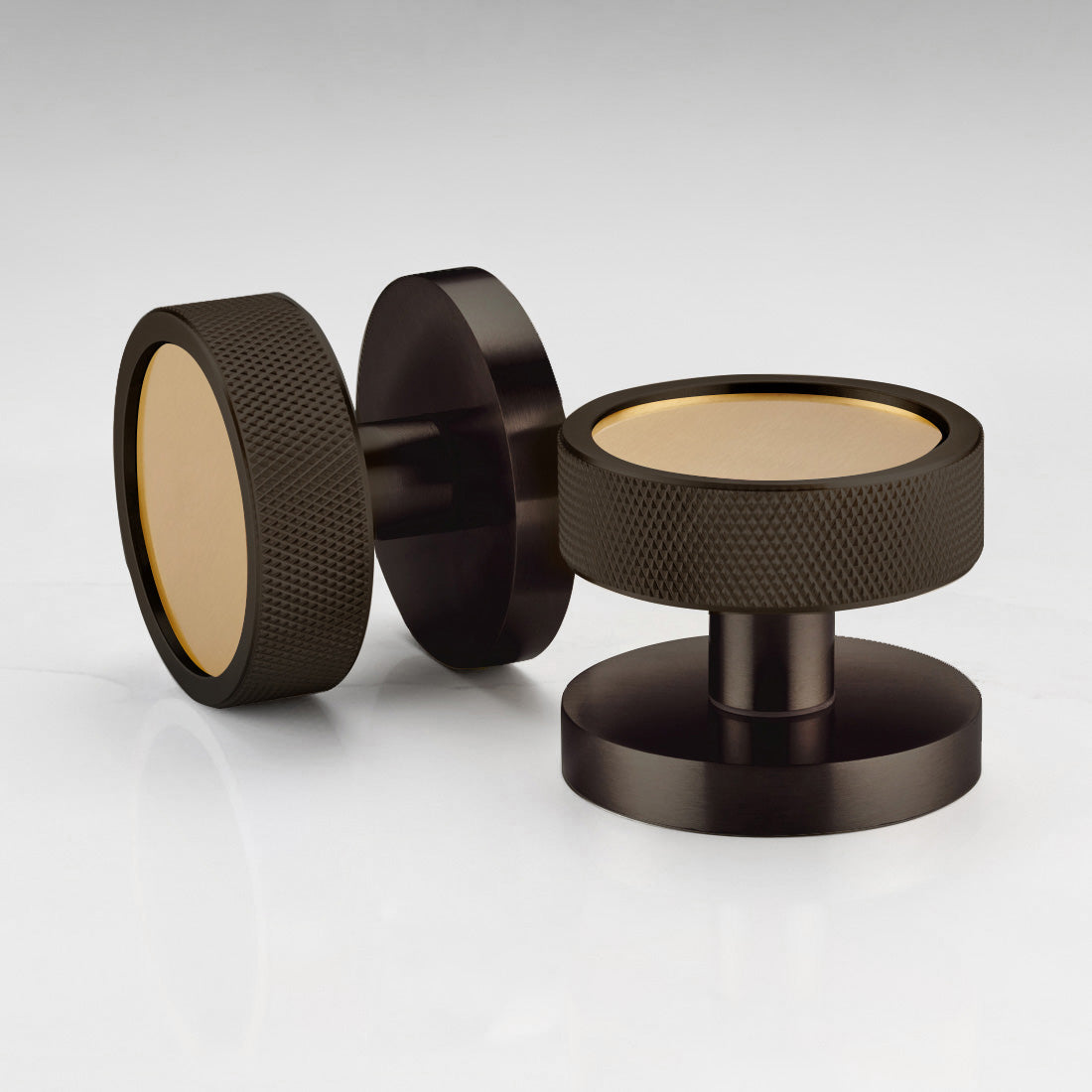 Brass Mortice Door Knobs in Bronze