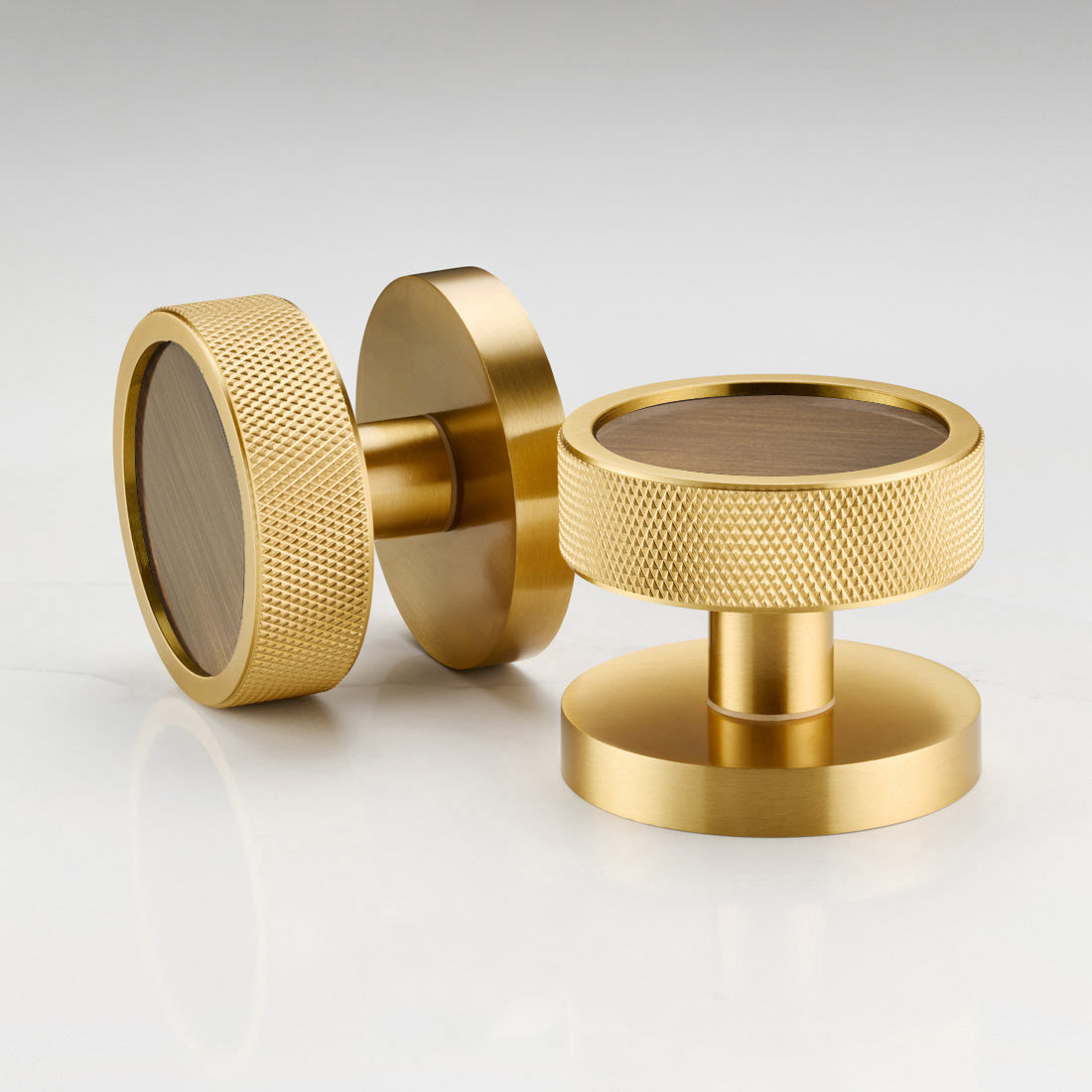 Brass Mortice Door Knobs in Gold