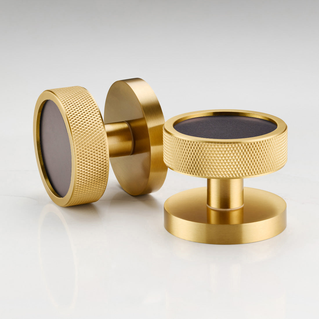Brass Mortice Door Knobs in Gold