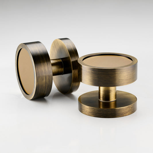 Brass Mortice Door Knobs in Antique – product view 3