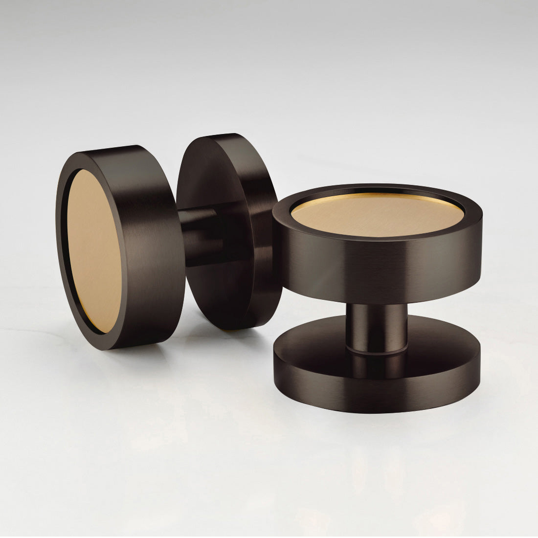 Brass Mortice Door Knobs in Bronze