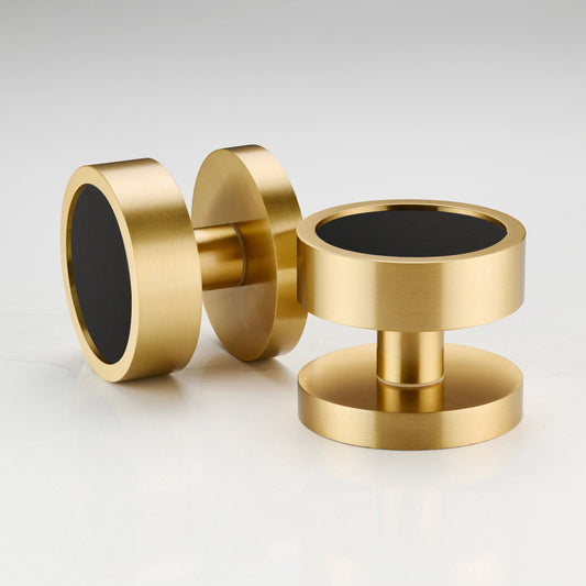 Brass Mortice Door Knobs in Gold – product view 3