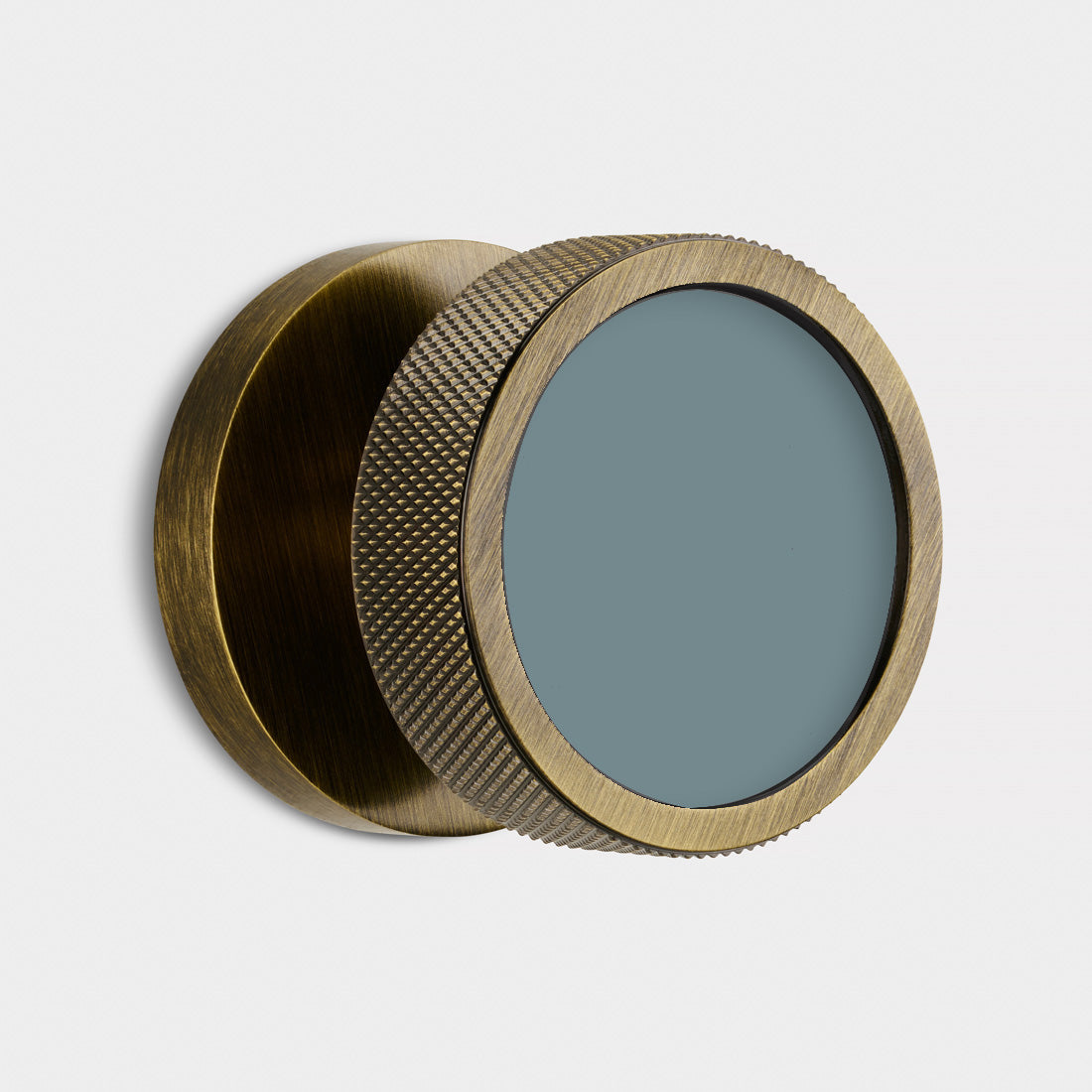 Custom Colour Brass Mortice Door Knobs Knurled in Antique