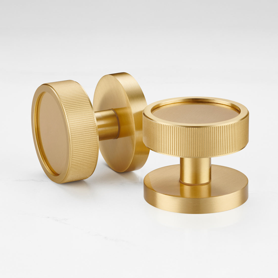 Brass Mortice Door Knobs in Gold