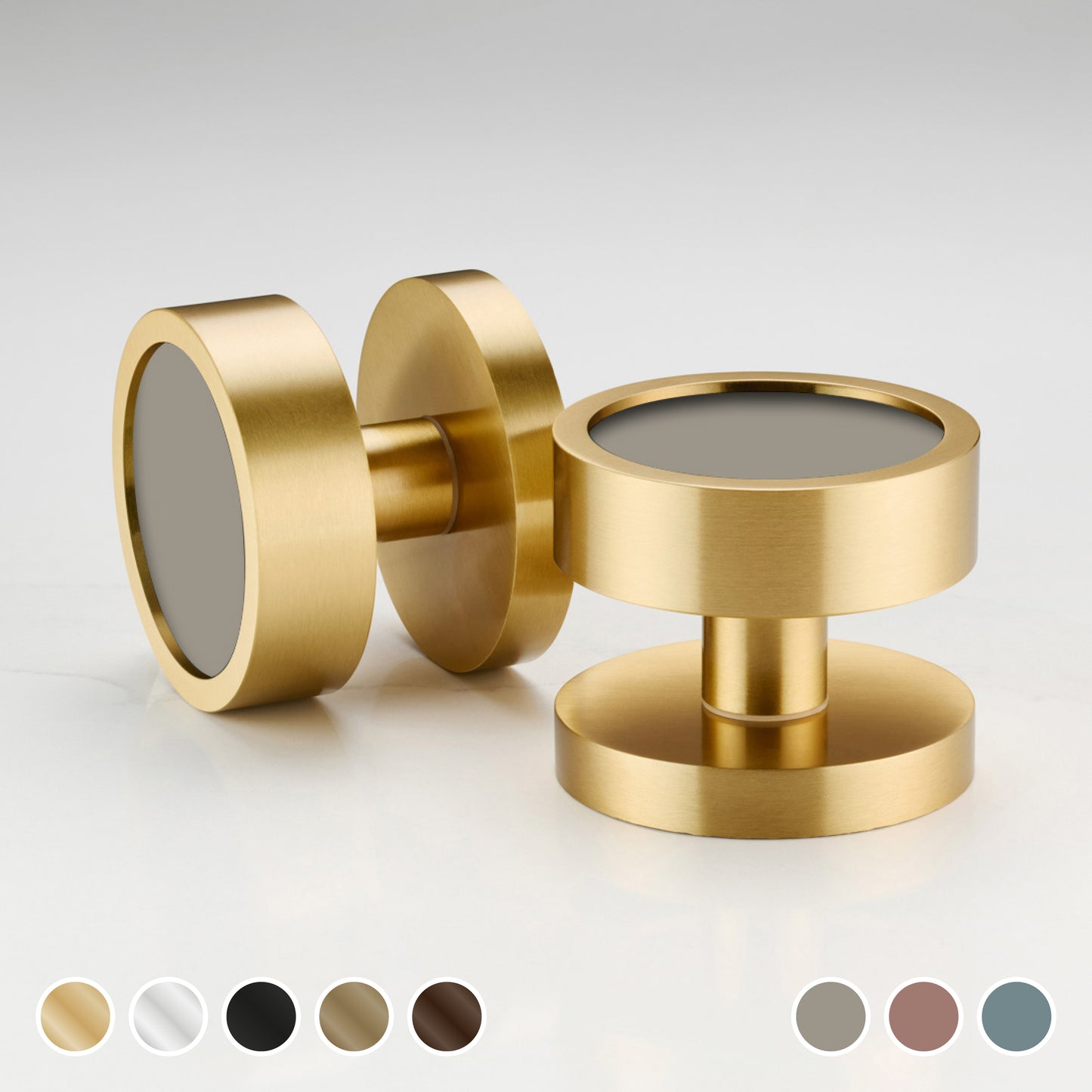 Brass & Gloss Mortice Door Knobs