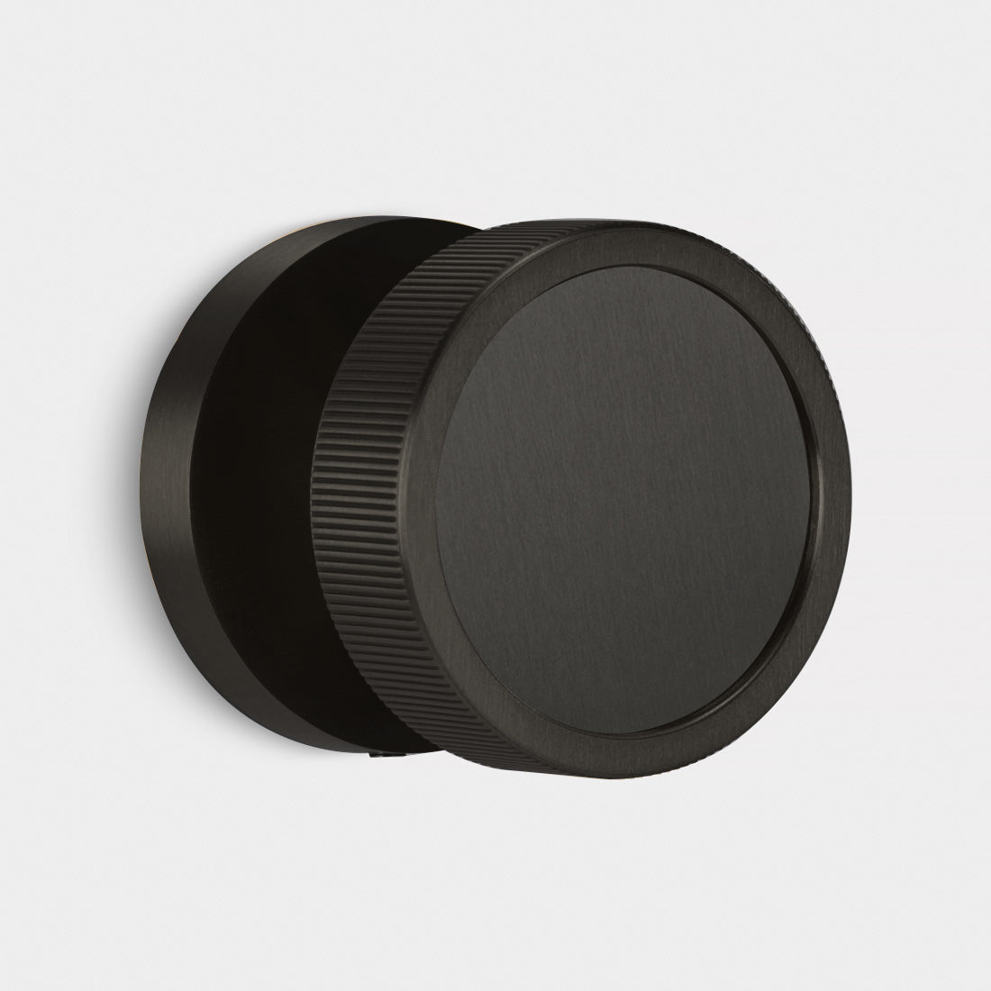 Brass Mortice Door Knobs in Black