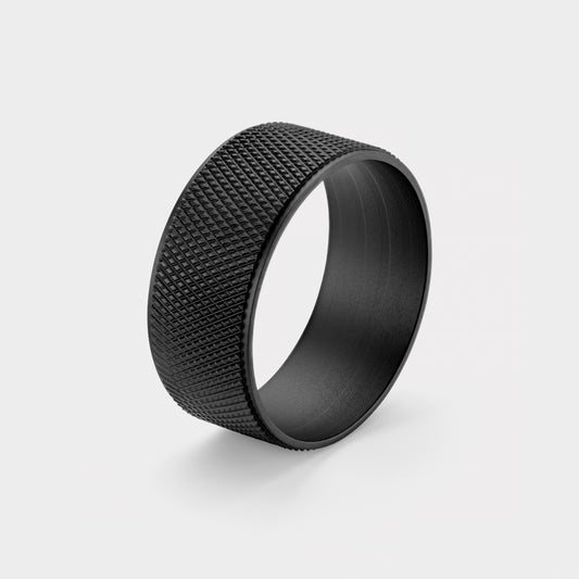 Brass Napkin Rings in Black