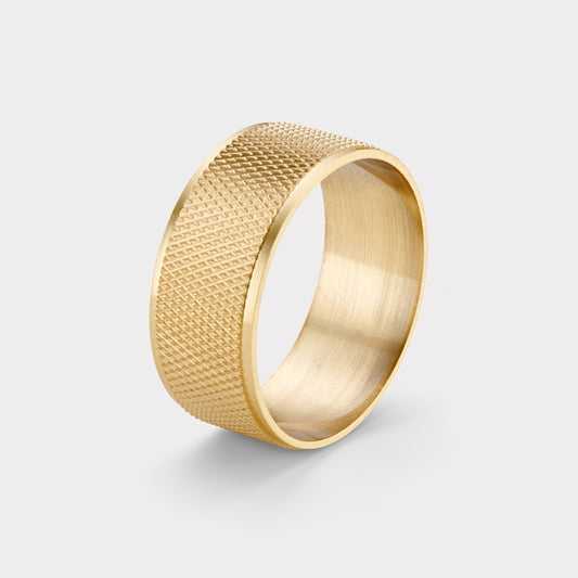 Brass Napkin Rings in Gold