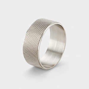 Brass Napkin Rings in Silver