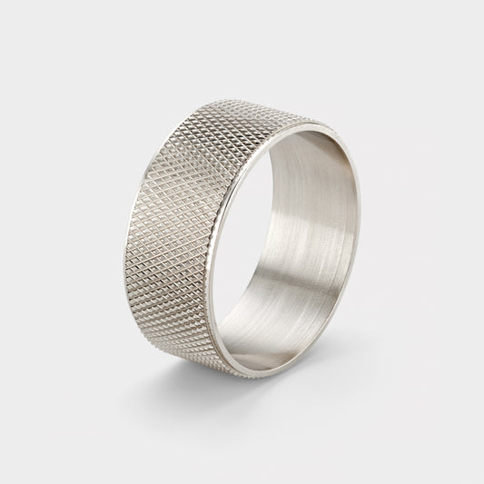 Brass Napkin Rings in Silver