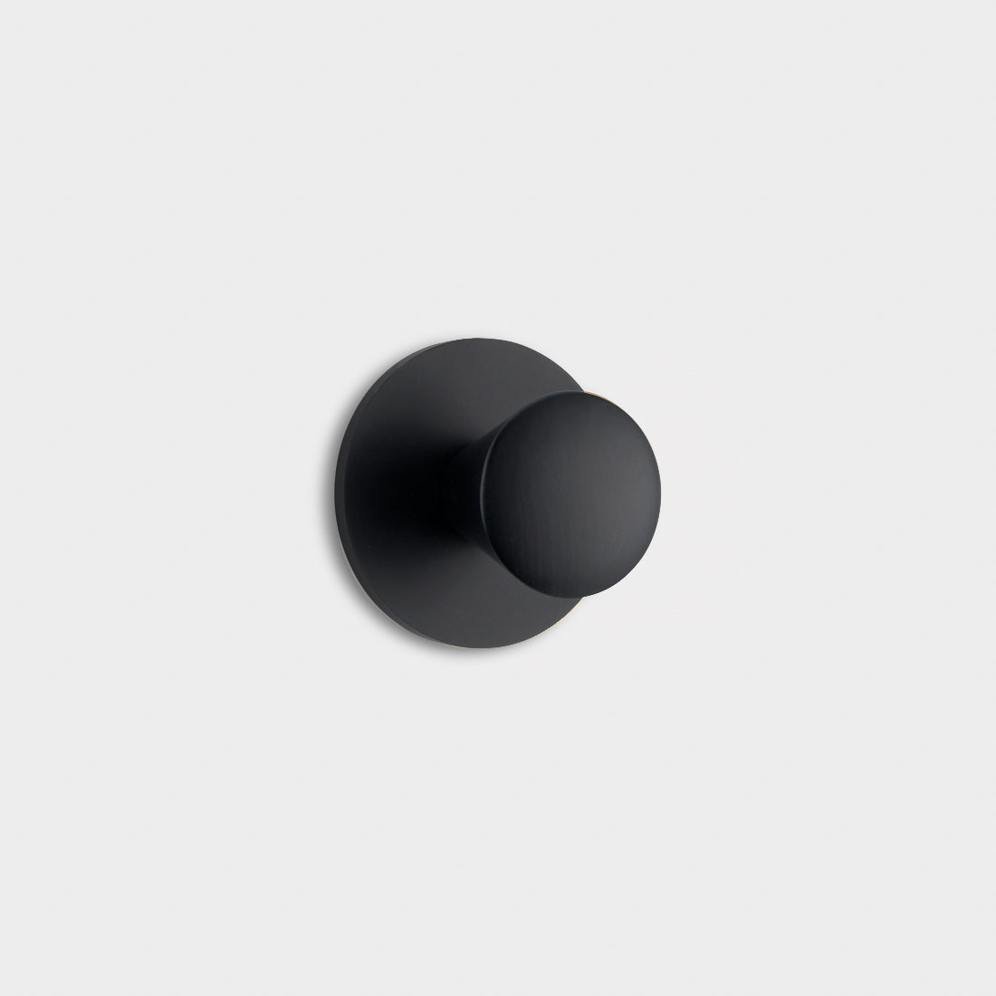 Brass Cone With Backplate Door Knobs in Black