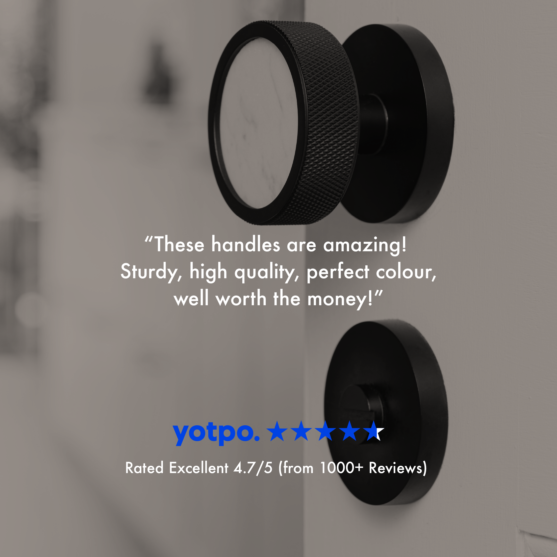 Brass Hexagonal Lever Door Handle in Black