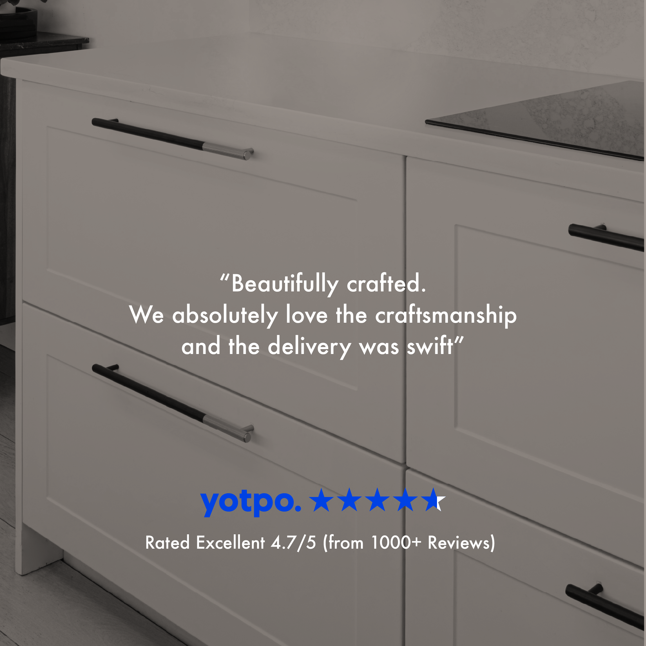 Brass Knurled Cabinet Handles in Black