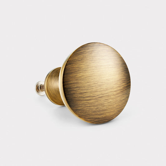 Brass Dome Door Knobs in Antique