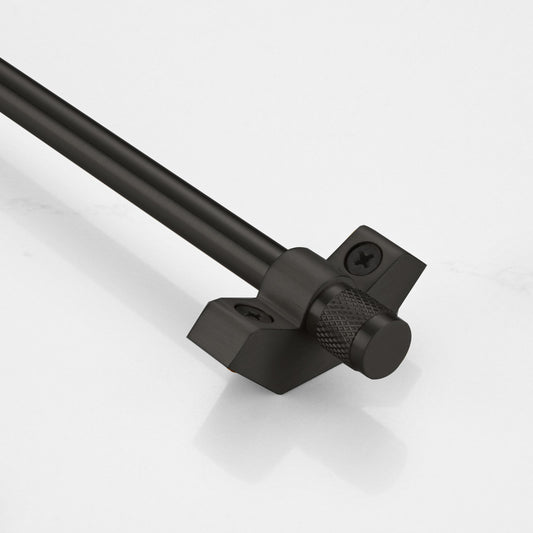 Brass Stair Carpet Runner Rods in Black