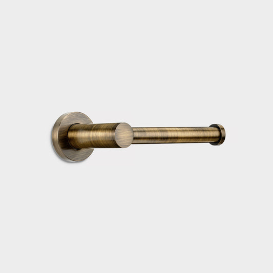 Brass Wall Mounted Toilet Roll Holder in Antique