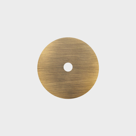 Brass Backplate - Antique - Round
