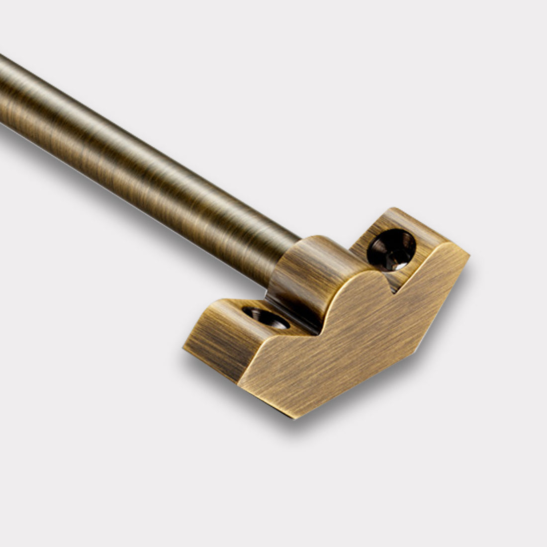 Brass Stair Carpet Runner Rods With No Finial in Antique - 1200mm