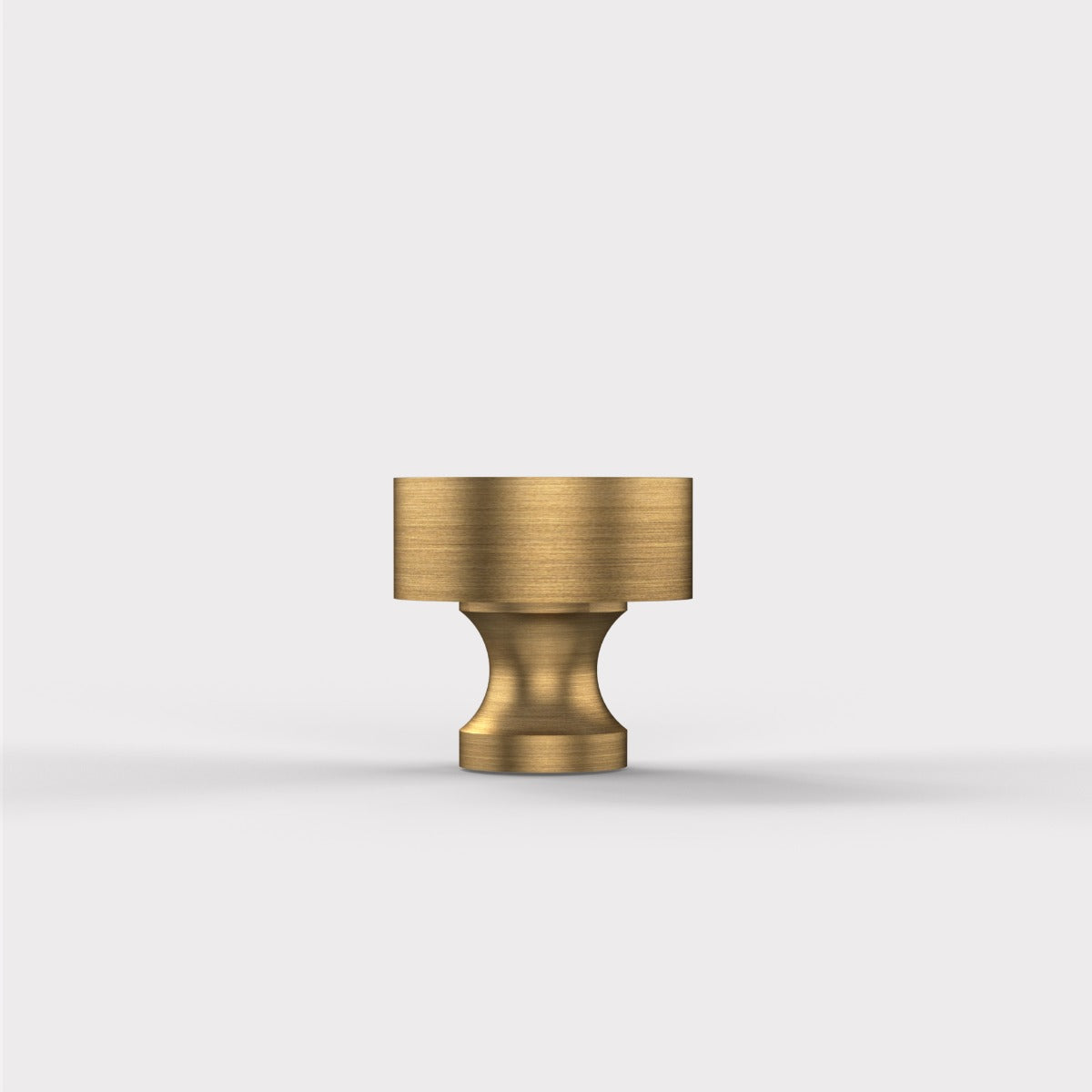 Solid Brass Small Door Knobs in Antique | Round