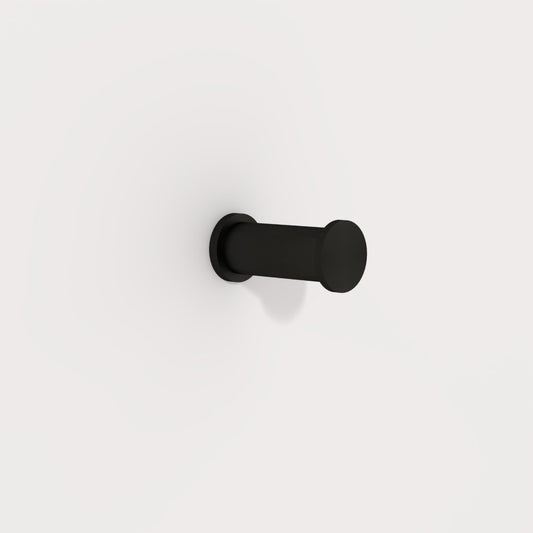 Brass Coat Hook in Black