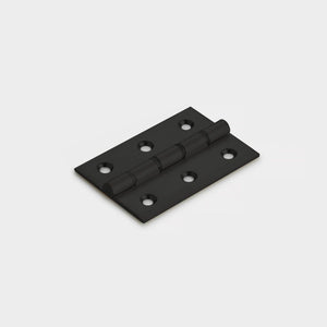 Brass Butt Hinge in Black - Double Bronze Washered - 76mm x 51mm