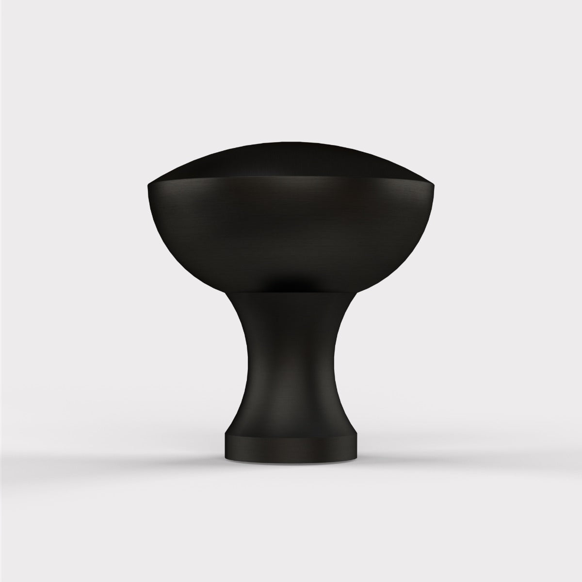 Brass Dome Door Knobs in Black