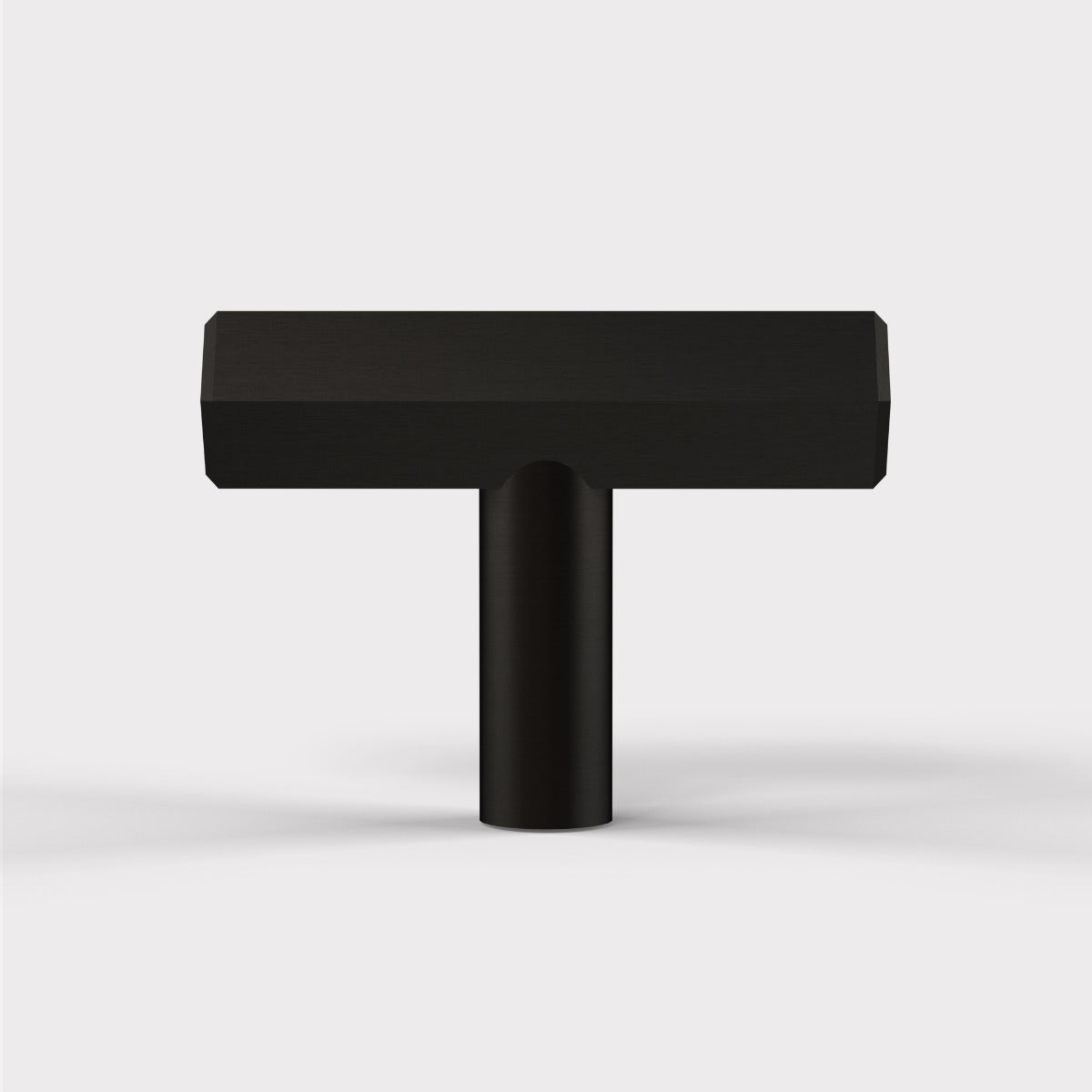 Solid Brass Hexagonal T Bar Handles in Black