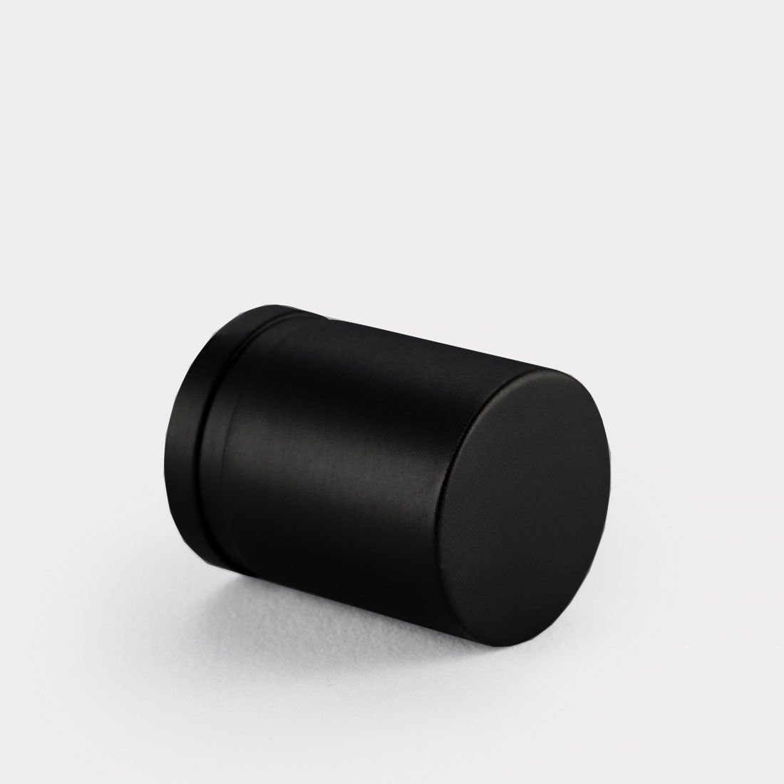 Brass Cylinder Pulls in Black