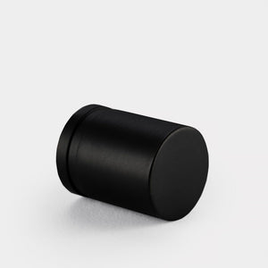 Brass Cylinder Pulls in Black