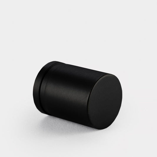 Brass Cylinder Pulls in Black