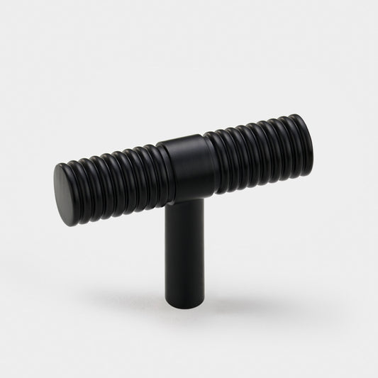 Fluted T Bars in Black