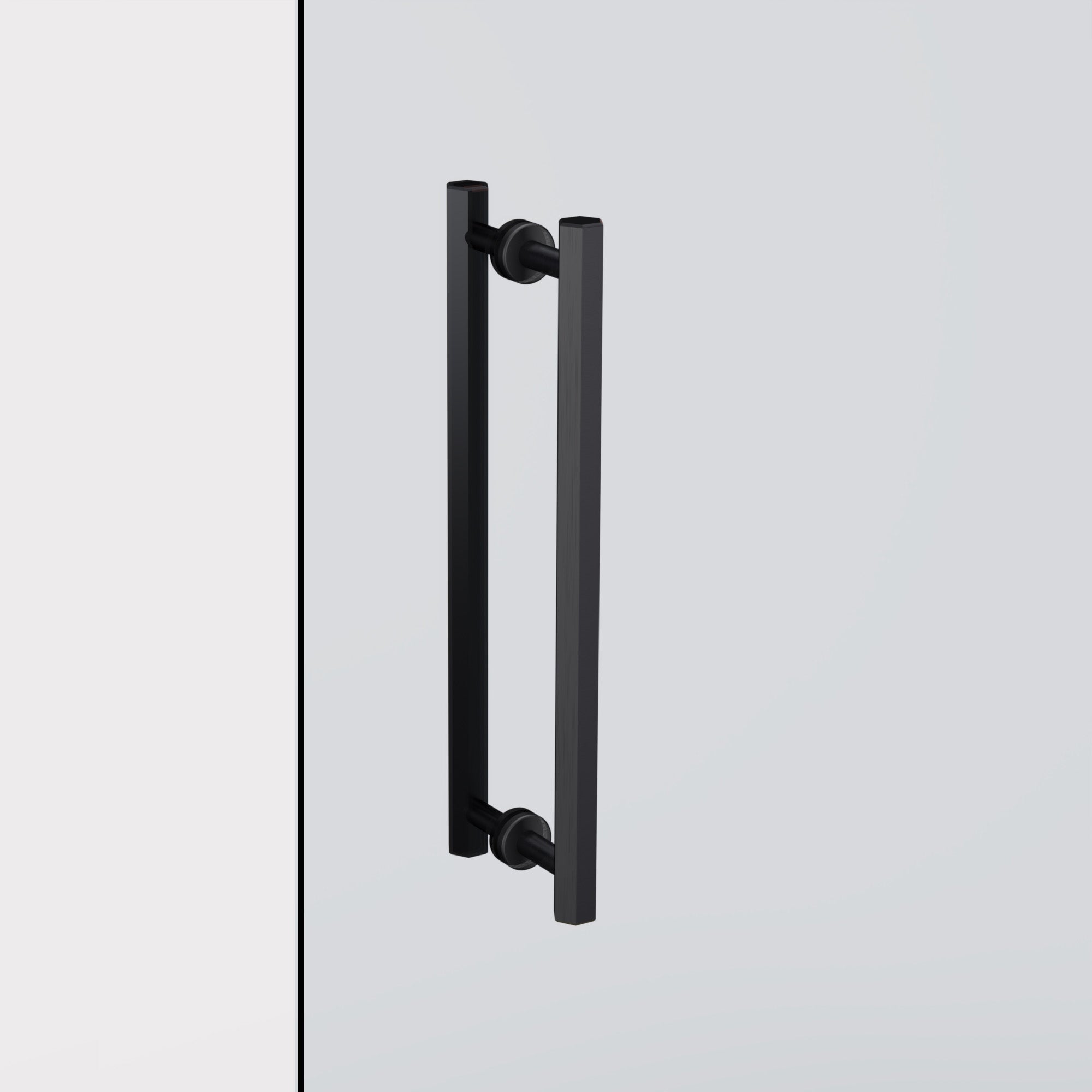 Solid Brass Black Hexagonal Double Sided Pull Handles