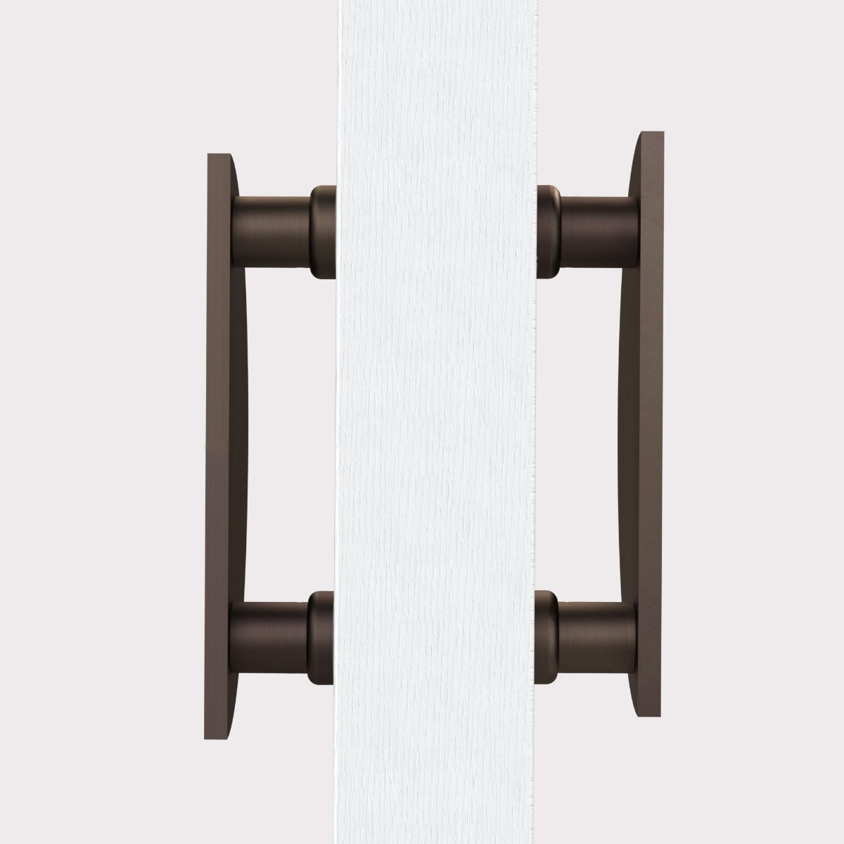 Large Solid Brass Half Moon Handles in Bronze