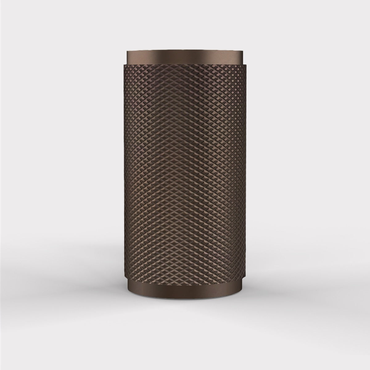 Brass Knurled Cylinder Pulls in Bronze