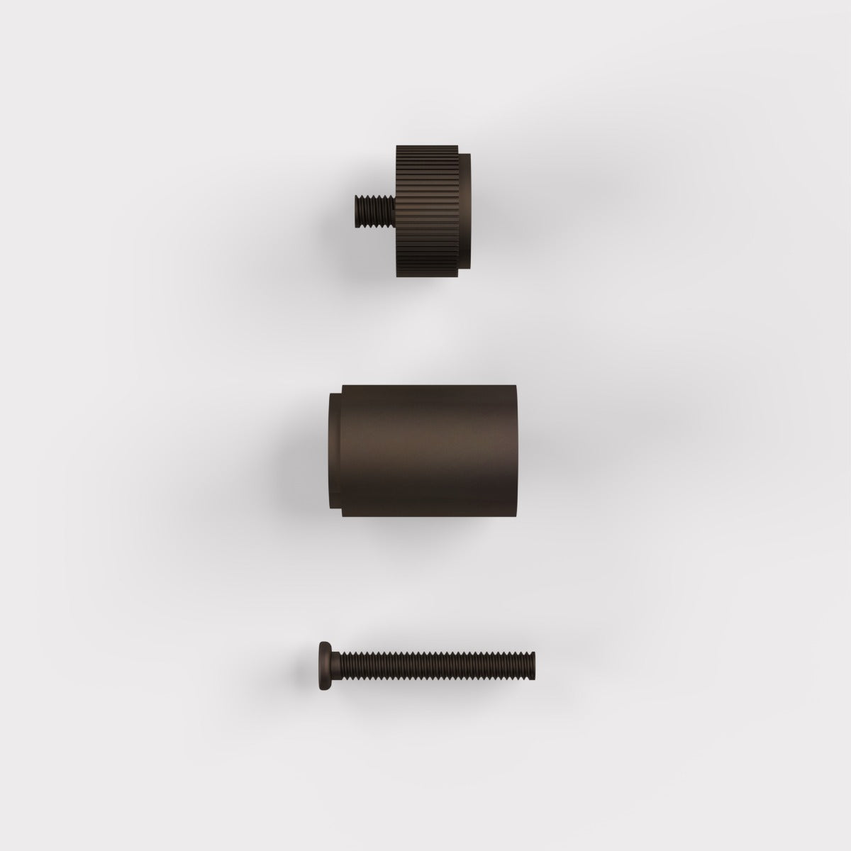 Brass Linear Cylinder Pulls in Bronze