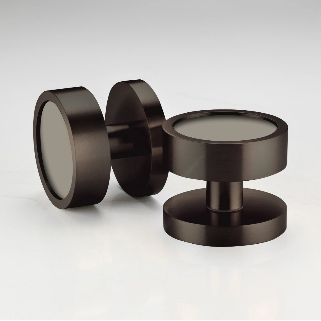 Custom Colour Brass Mortice Door Knobs in Bronze