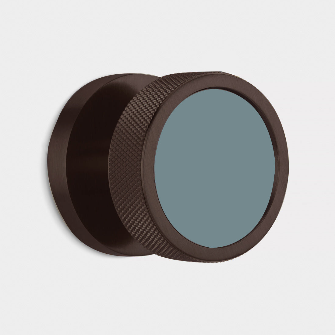 Custom Colour Brass Mortice Door Knobs Knurled in Bronze