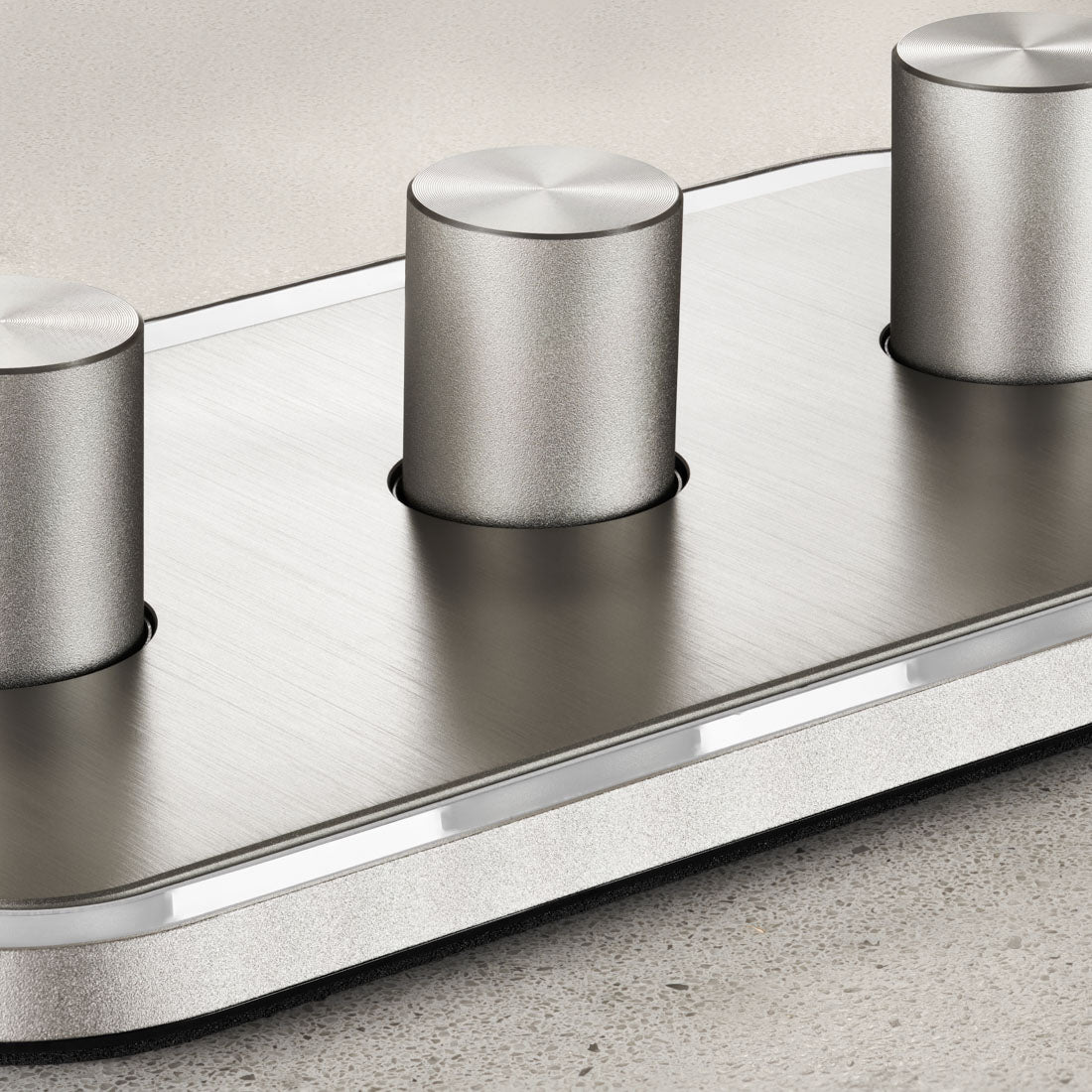 4G Dimmer Light Switch (150W) in Silver & White Gloss