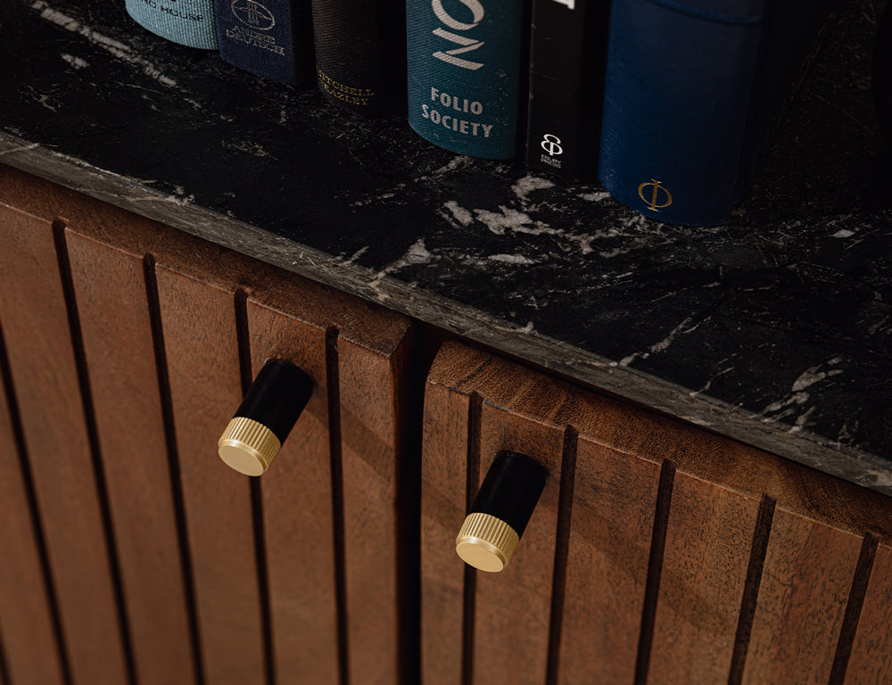 cupboard with door knobs