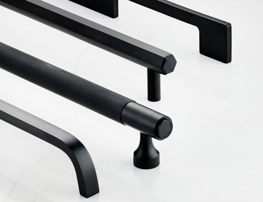 Pushka black cabinet door handles