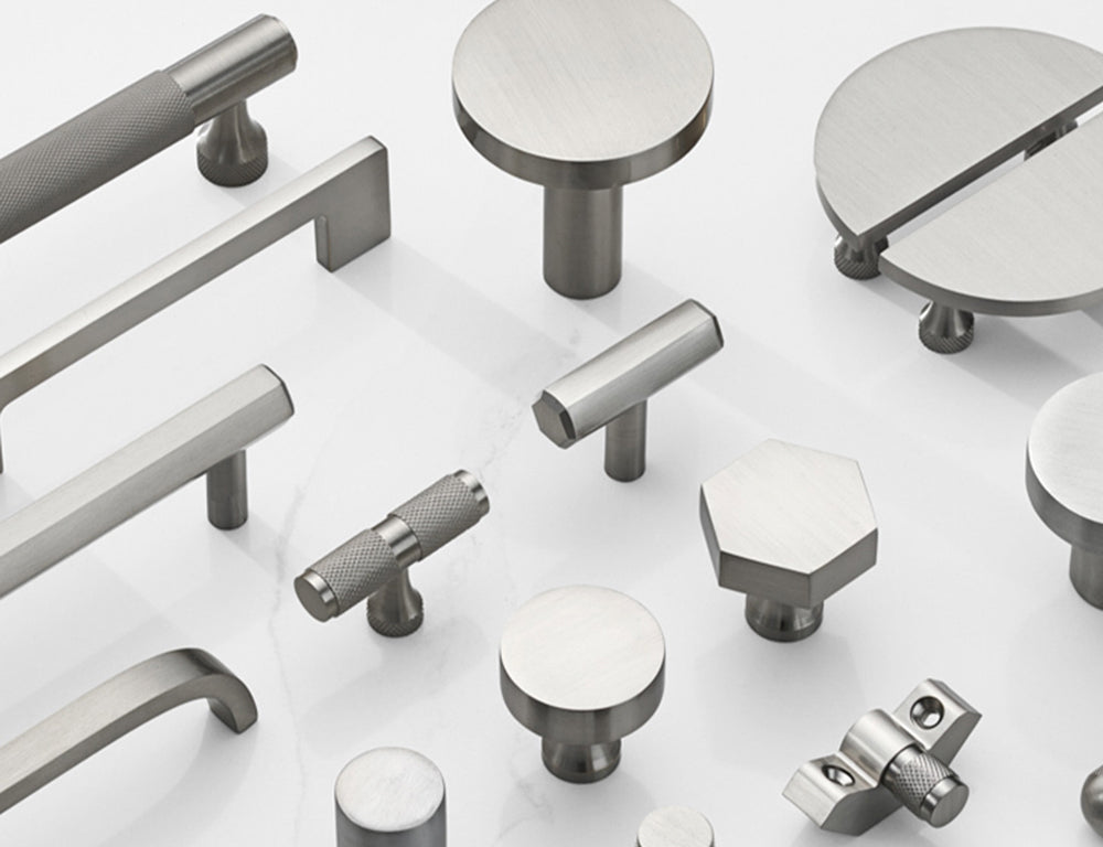 collection of silver hardware