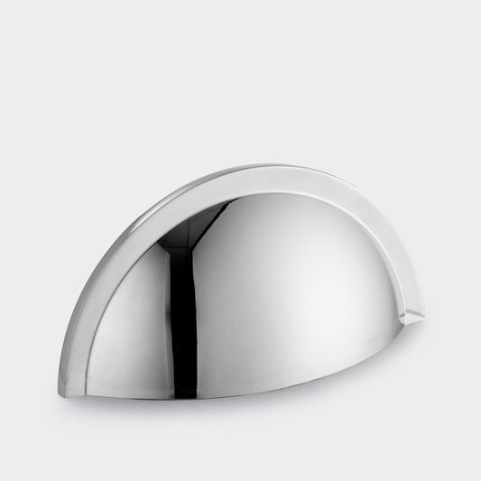 Brass Cup Handles in Chrome