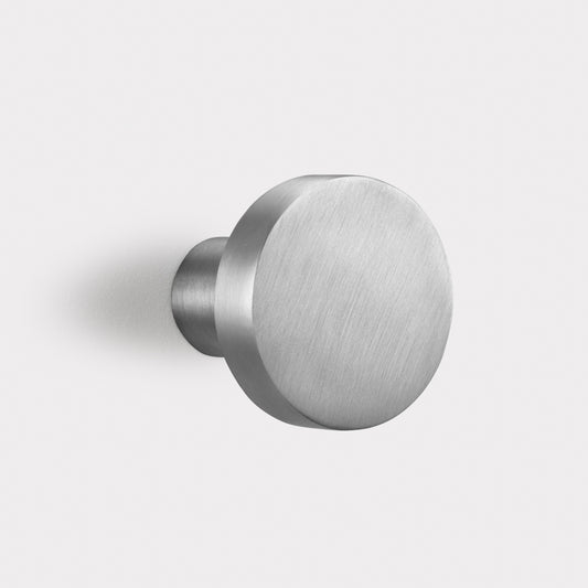 Brass Coat Hook in Silver