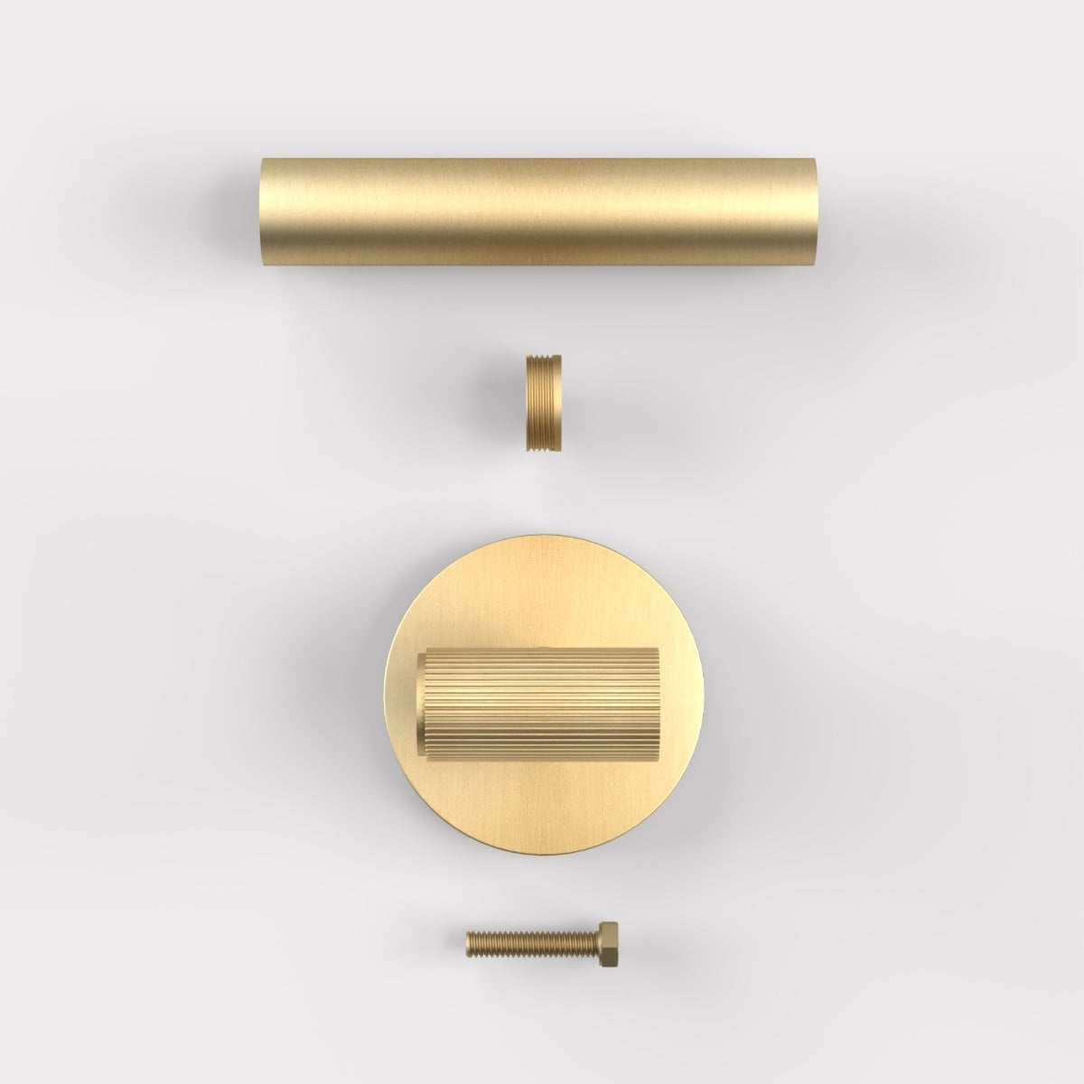 Brass Linear Lever Handle in Gold